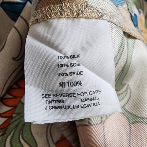 J. Crew Women's Size 6 Sleeveless Floral Blouse - Picture 10 of 10